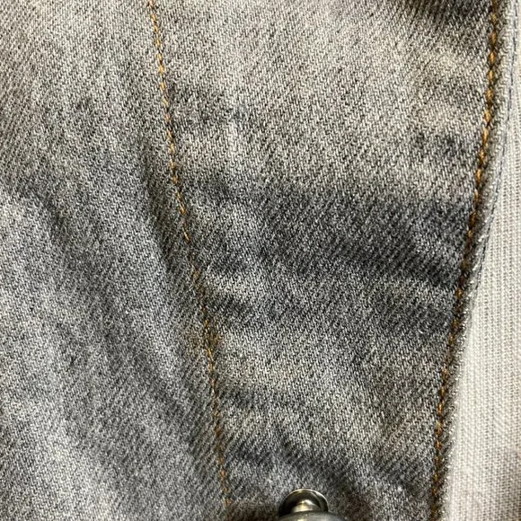 ARMANI JEANS BUCKLE DENIM FIELD JACKET - Picture 4 of 16